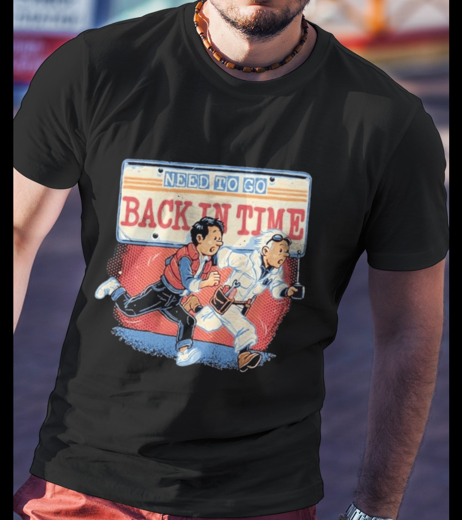 Need To Go Back In Time Retro Adventure T-Shirt