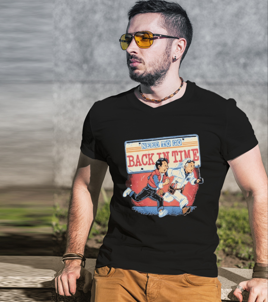 Need To Go Back In Time Retro Adventure T-Shirt