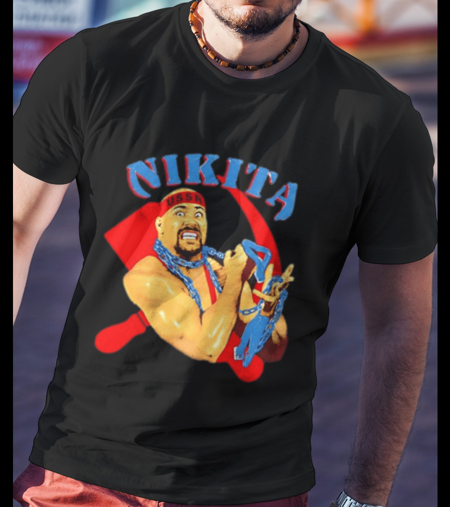 Nikita Koloff USSR Hammer And Sickle NWA Wrestling Pro T-Shirt