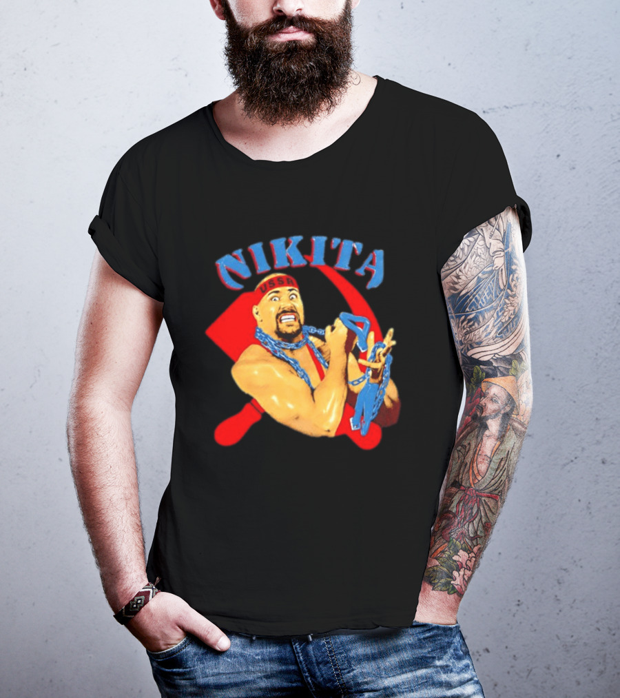 Nikita Koloff USSR Hammer And Sickle NWA Wrestling Pro T-Shirt