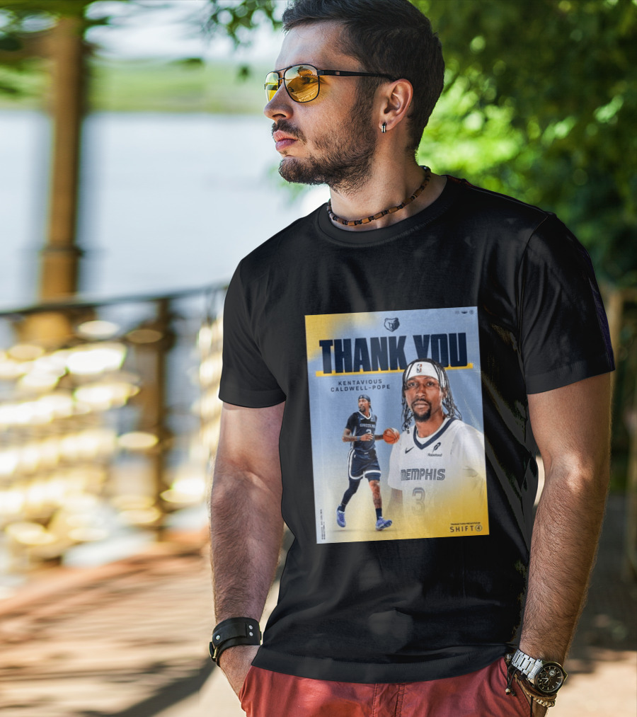 Thank You Kentavious Caldwell Pope Memphis Grizzlies Basketball 3 NBA Fan T-Shirt