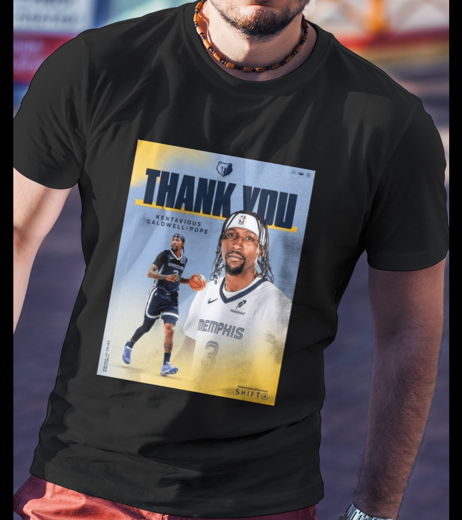 Thank You Kentavious Caldwell Pope Memphis Grizzlies Basketball 3 NBA Fan T-Shirt