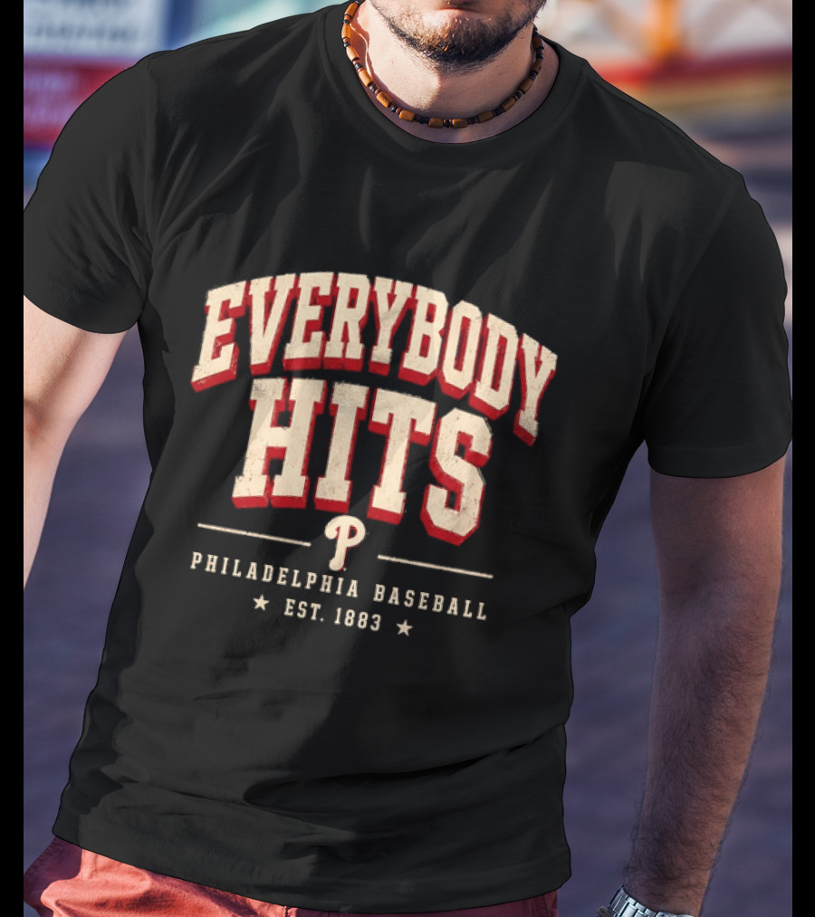 Everybody Hits Philadelphia Baseball Est 1883 T-Shirt