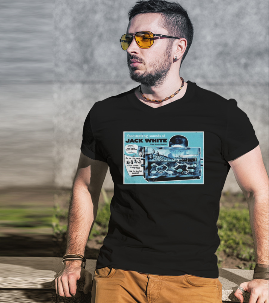 Fascinating Sounds Of Jack White Live Music Habitat Pine Knob Music Theatre 2026 T-Shirt