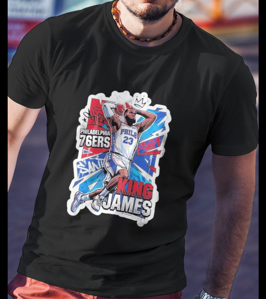 Philadelphia 76ers King James Basketball Fans T-Shirt