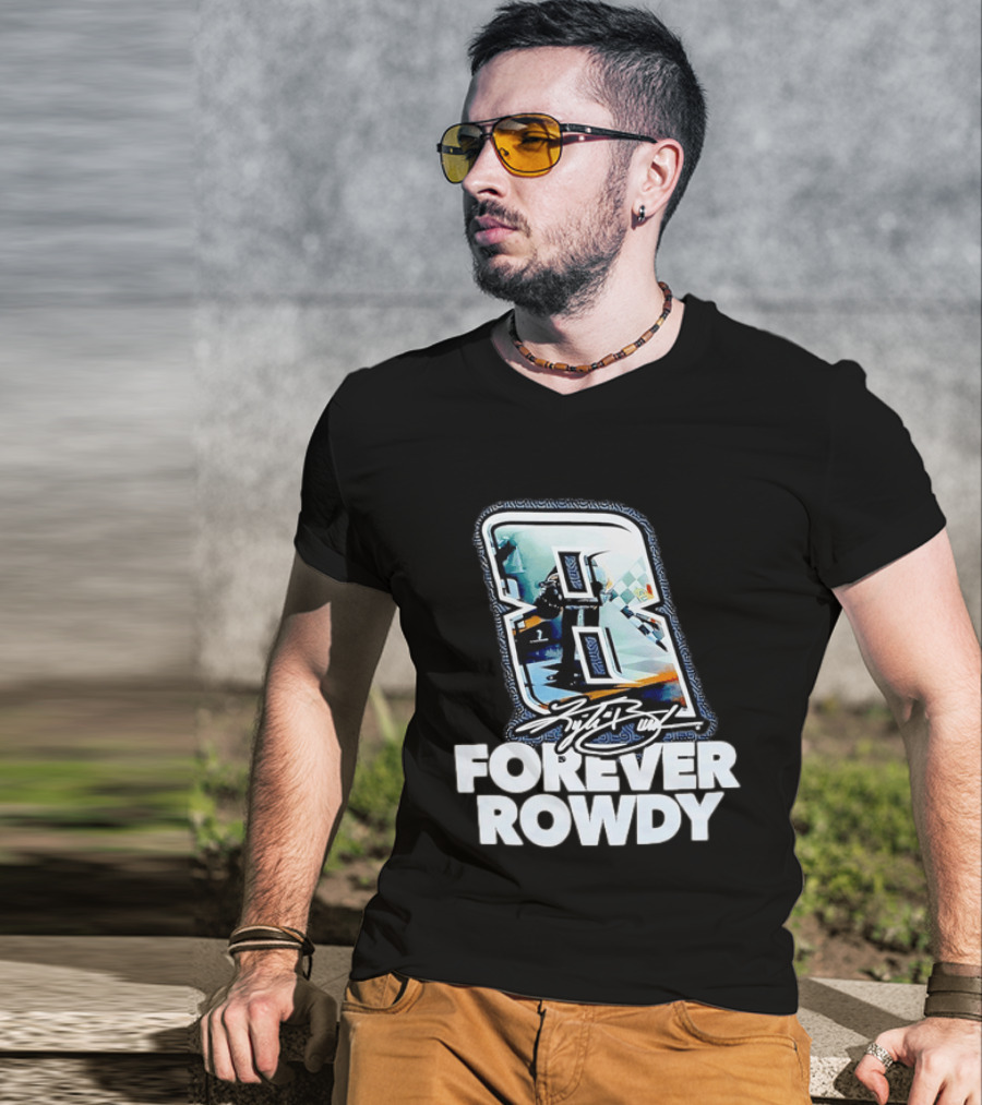 KFB 8 Forever Rowdy NASCAR Racing Plaid T-Shirt