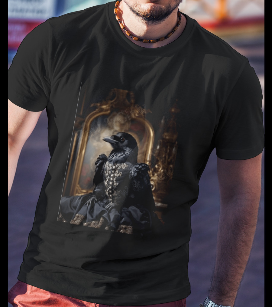 Lady McCrow Ornate Elegance In Rococo Setting T-Shirt