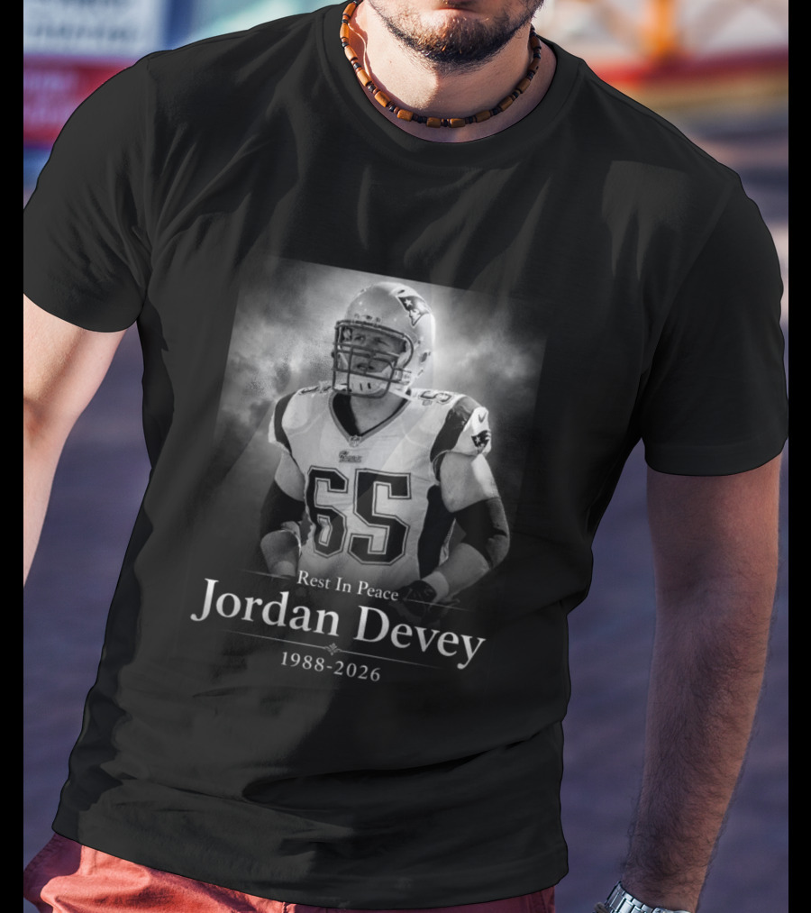 Rest In Peace Jordan Devey New England 1988 2026 T-Shirt