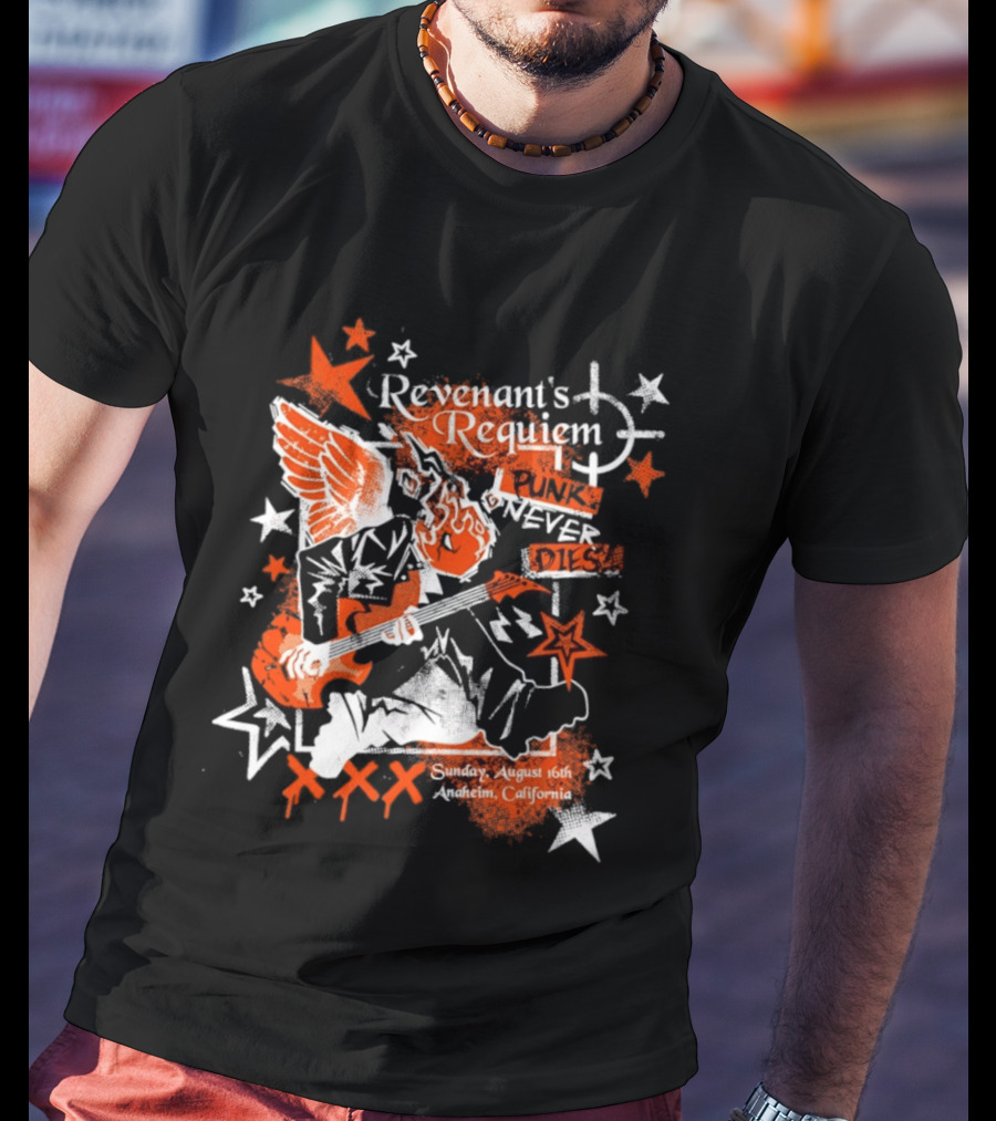 Revenant's Requiem Punk Never Dies Anaheim August 16th Sunday California Concert T-Shirt