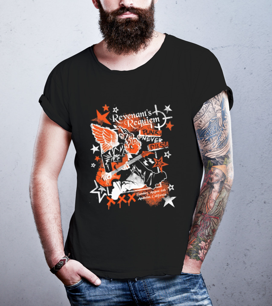 Revenant's Requiem Punk Never Dies Anaheim August 16th Sunday California Concert T-Shirt