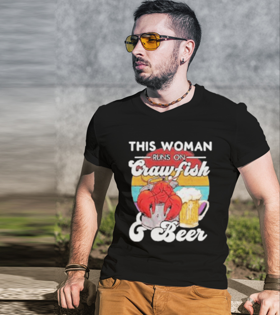 This Woman Runs On Crawfish And Beer With Vintage T-Shirt