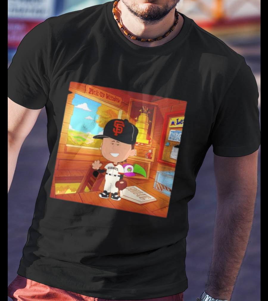 Tyler Mahle San Francisco Giants Baseball Cartoon Peanuts T-Shirt