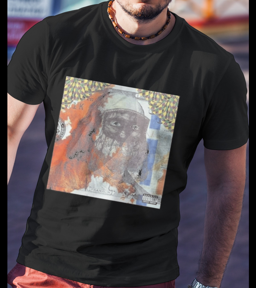 US Vs. Them Franklin Money Mask Art Parental Advisory T-Shirt