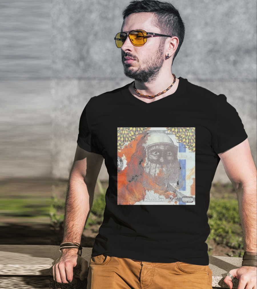 US Vs. Them Franklin Money Mask Art Parental Advisory T-Shirt