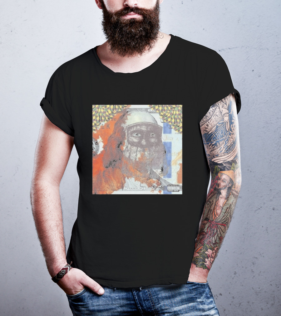 US Vs. Them Franklin Money Mask Art Parental Advisory T-Shirt