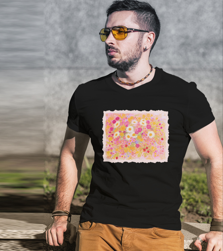 Weeds Are Flowers Too A A Milne Floral Painting With Colorful Blossoms T-Shirt