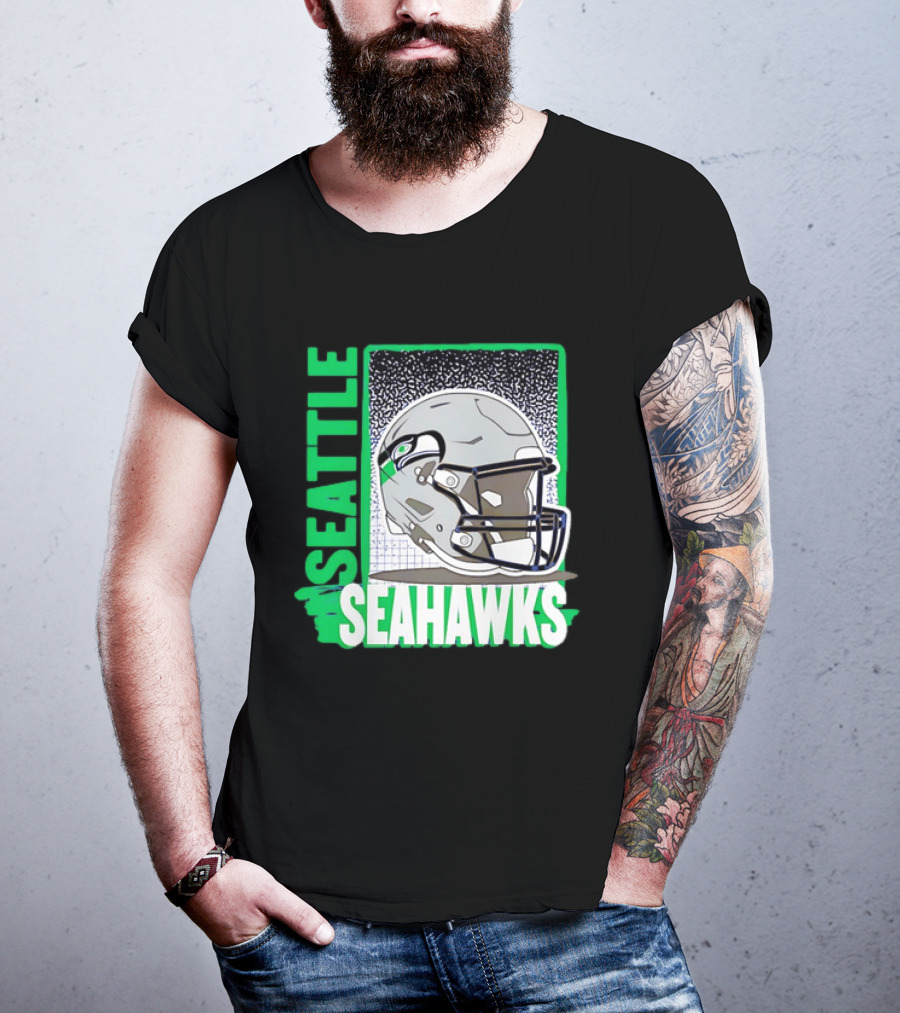 Seattle Seahawks Helmet NFL Football Team Gear T-Shirt