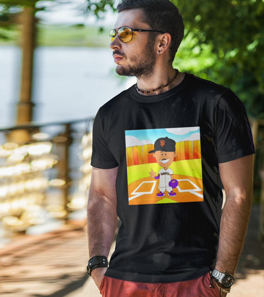 Willy Adames San Francisco Giants Cartoon Player T-Shirt