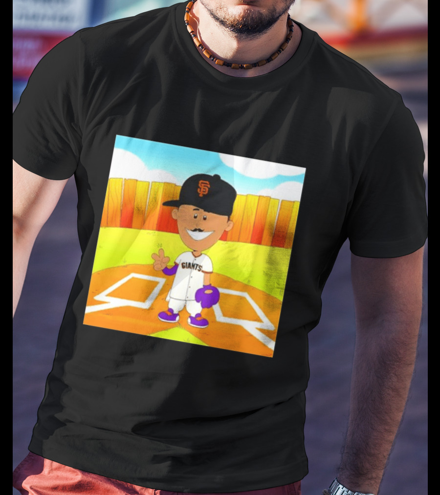 Willy Adames San Francisco Giants Cartoon Player T-Shirt