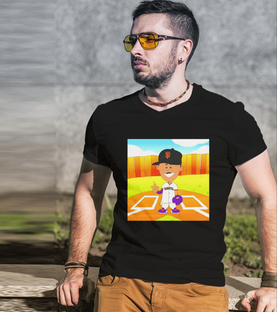 Willy Adames San Francisco Giants Cartoon Player T-Shirt