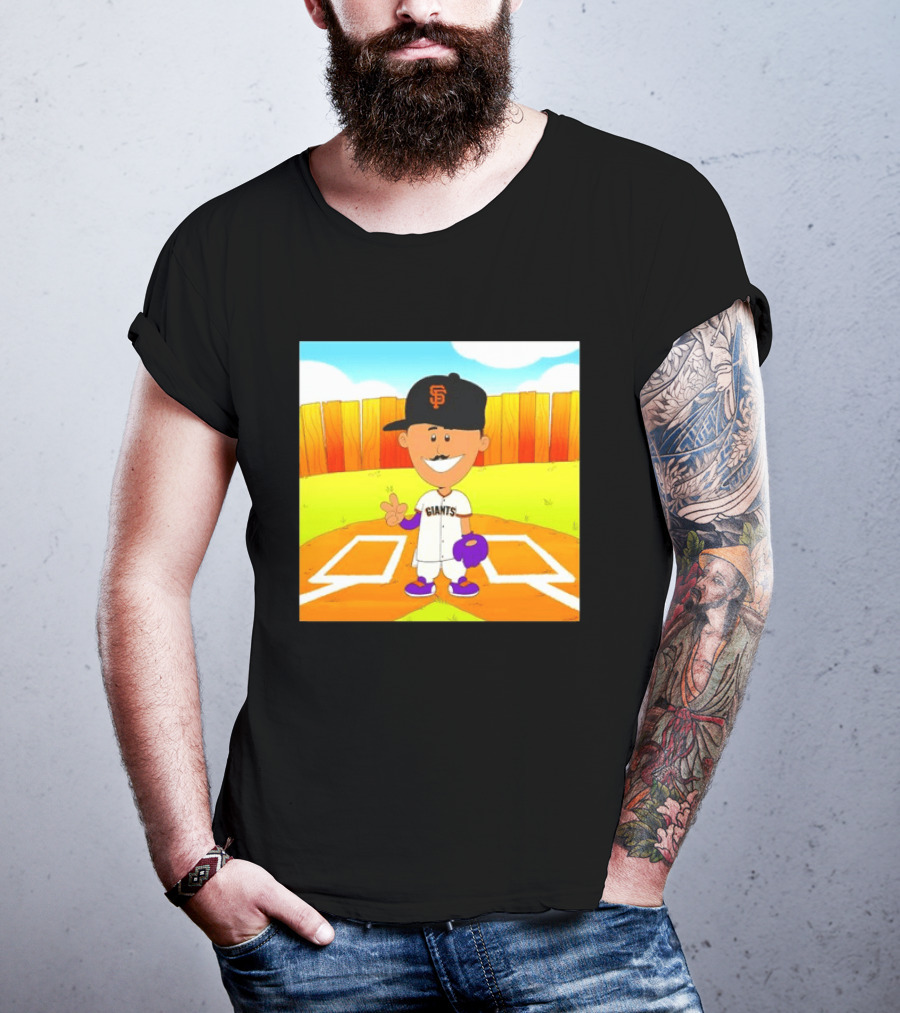 Willy Adames San Francisco Giants Cartoon Player T-Shirt