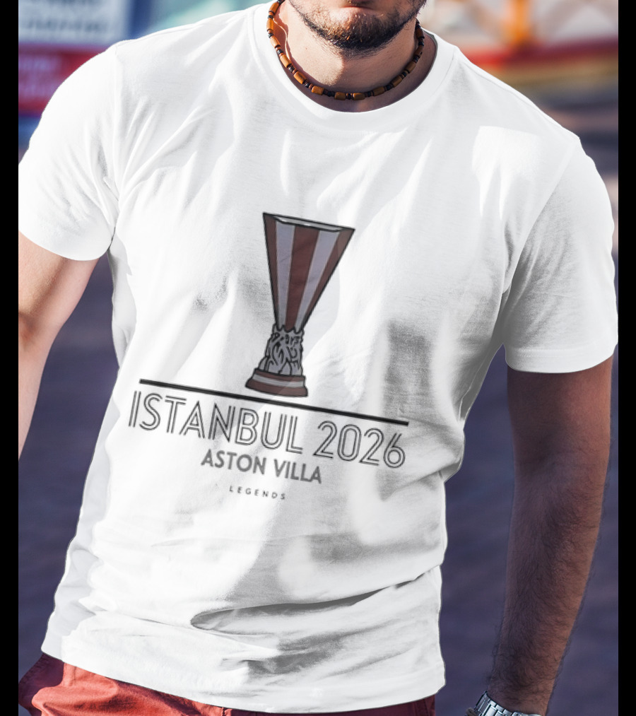 Aston Villa Istanbul 2026 Emblem Legends In Thread T-Shirt
