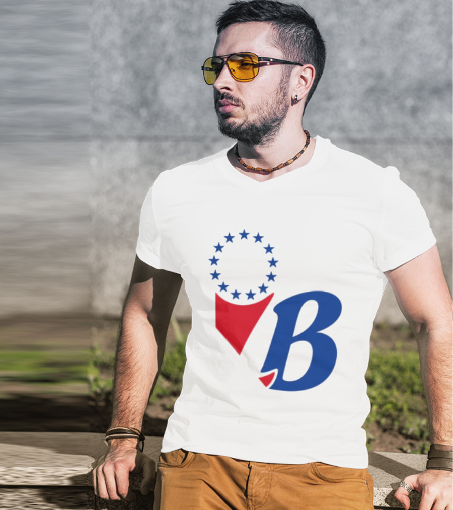 Chinatown Market Store Let Brotherly Love Philadelphia B Icon Circle Stars T-Shirt