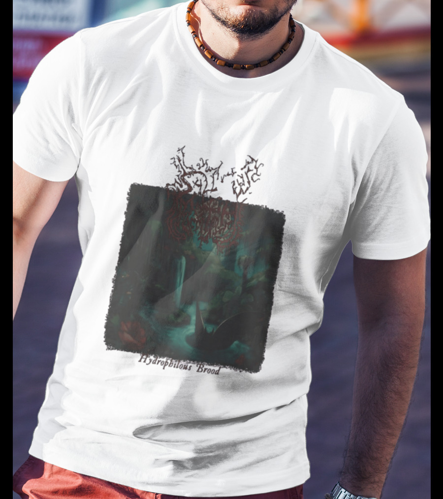 Sallow Hydrophilous Brood Metal Nightmare Forest Scene T-Shirt