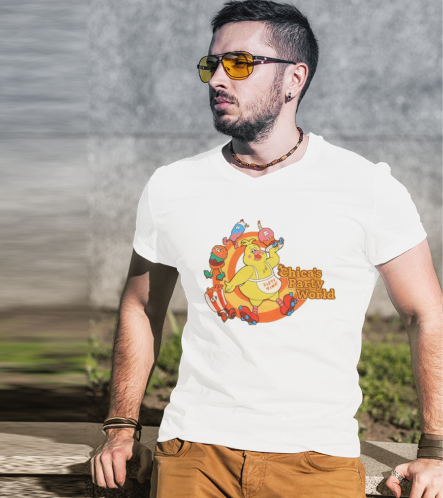 Hex Store Hex X Fnaf Chica's Party World Secret Of The Mimic 2 Party Time T-Shirt