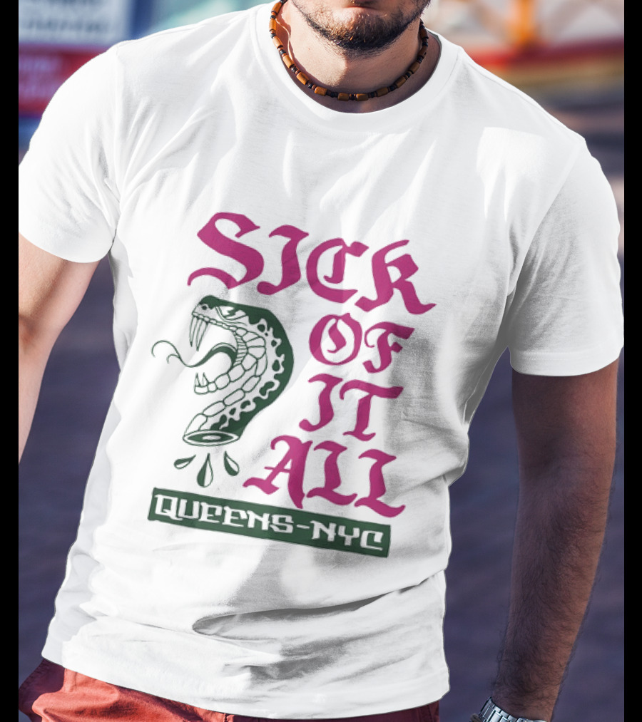 Sick Of It All Snake Queens NYC Hardcore Punk T-Shirt