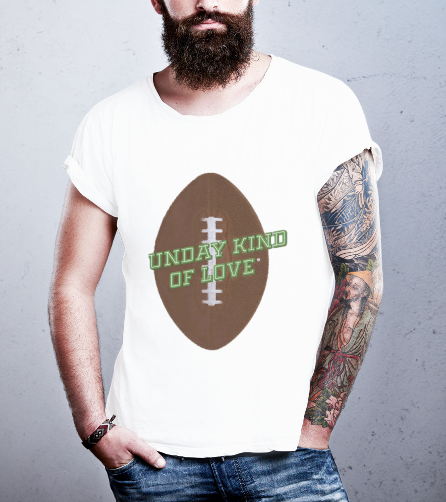 Sunday Kind Of Love Football Halftone Sports T-Shirt