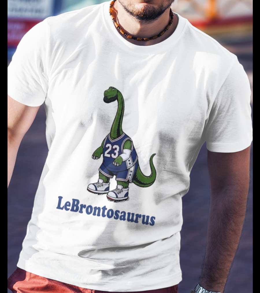 LeBrontosaurus Dinosaur Basketball Jersey Number 23 T-Shirt