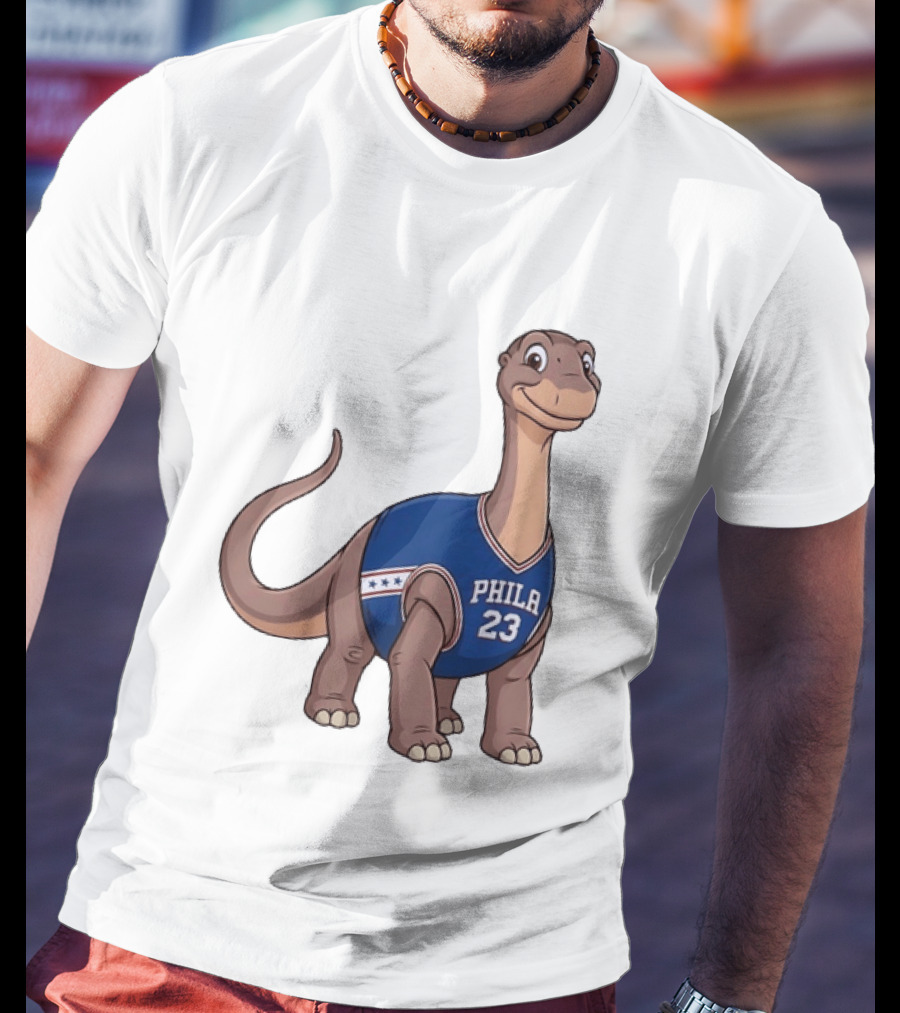 Philadelphia 76ers Littlefoot Dinosaur LeBron James 23 T-Shirt