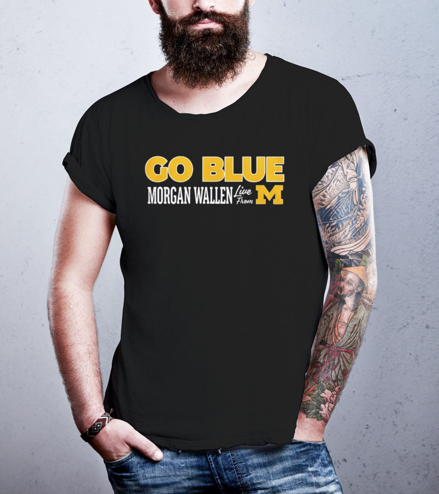 Morgan Wallen Live From Michigan Go Blue M T-Shirt