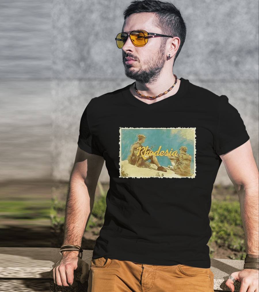 Rhodesia Soldiers Bush War Vintage Nostalgia T-Shirt