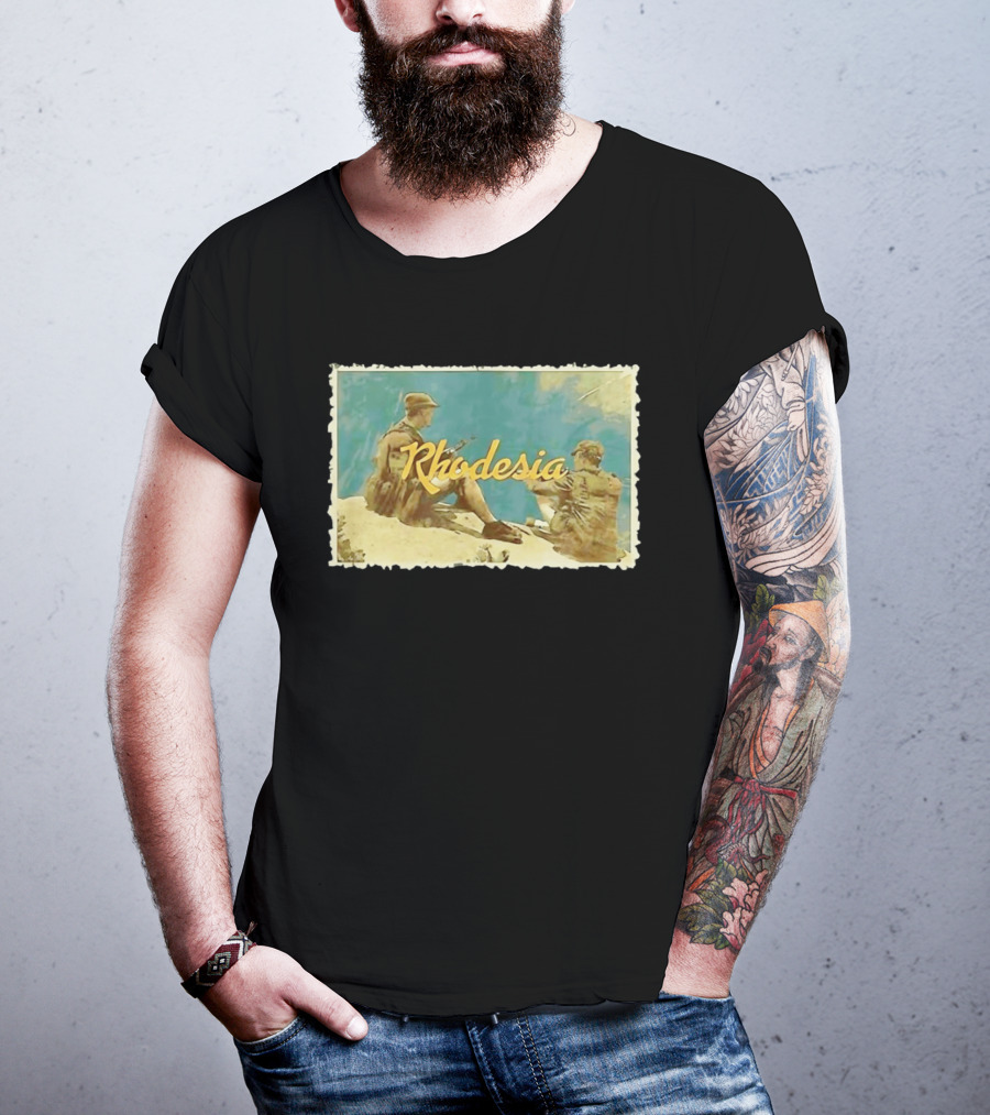 Rhodesia Soldiers Bush War Vintage Nostalgia T-Shirt