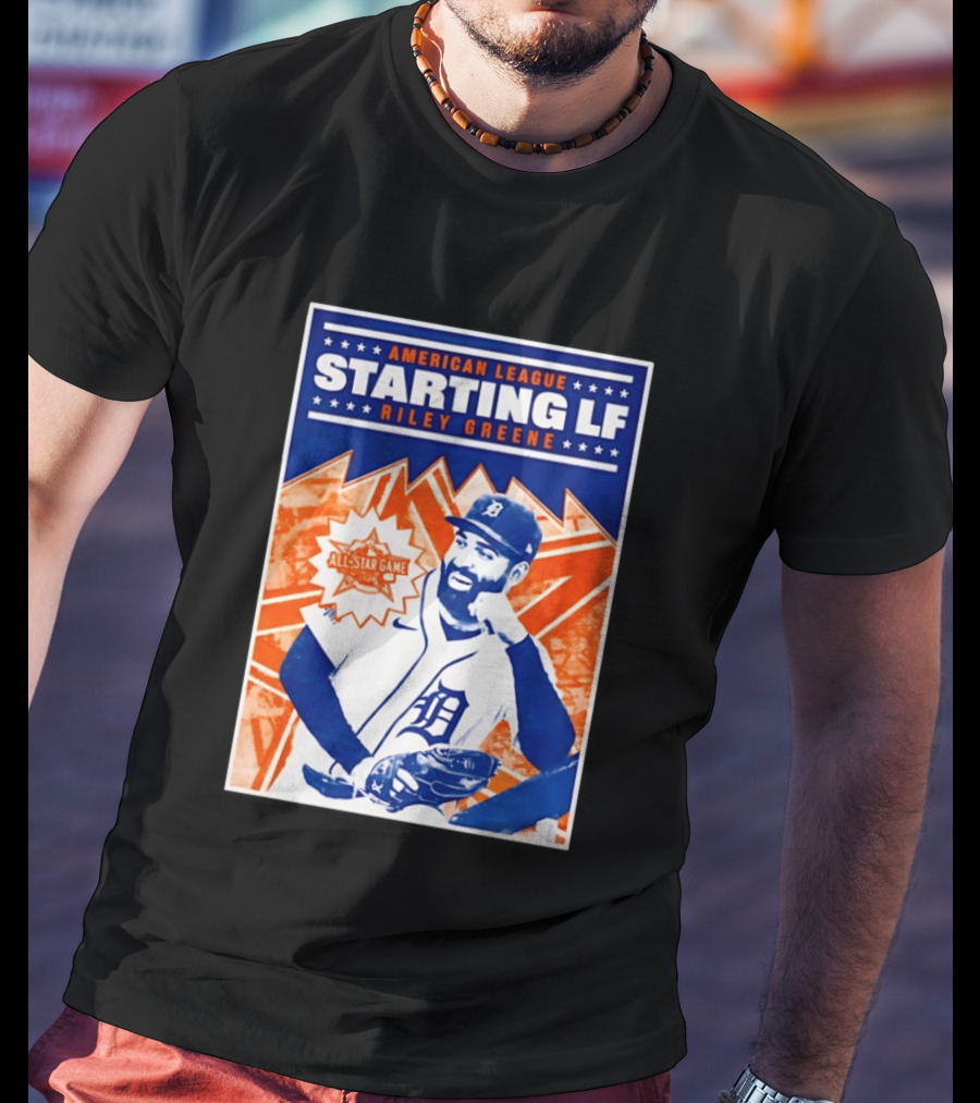 American League Starting LF Riley Greene 2024 All Star Game T-Shirt