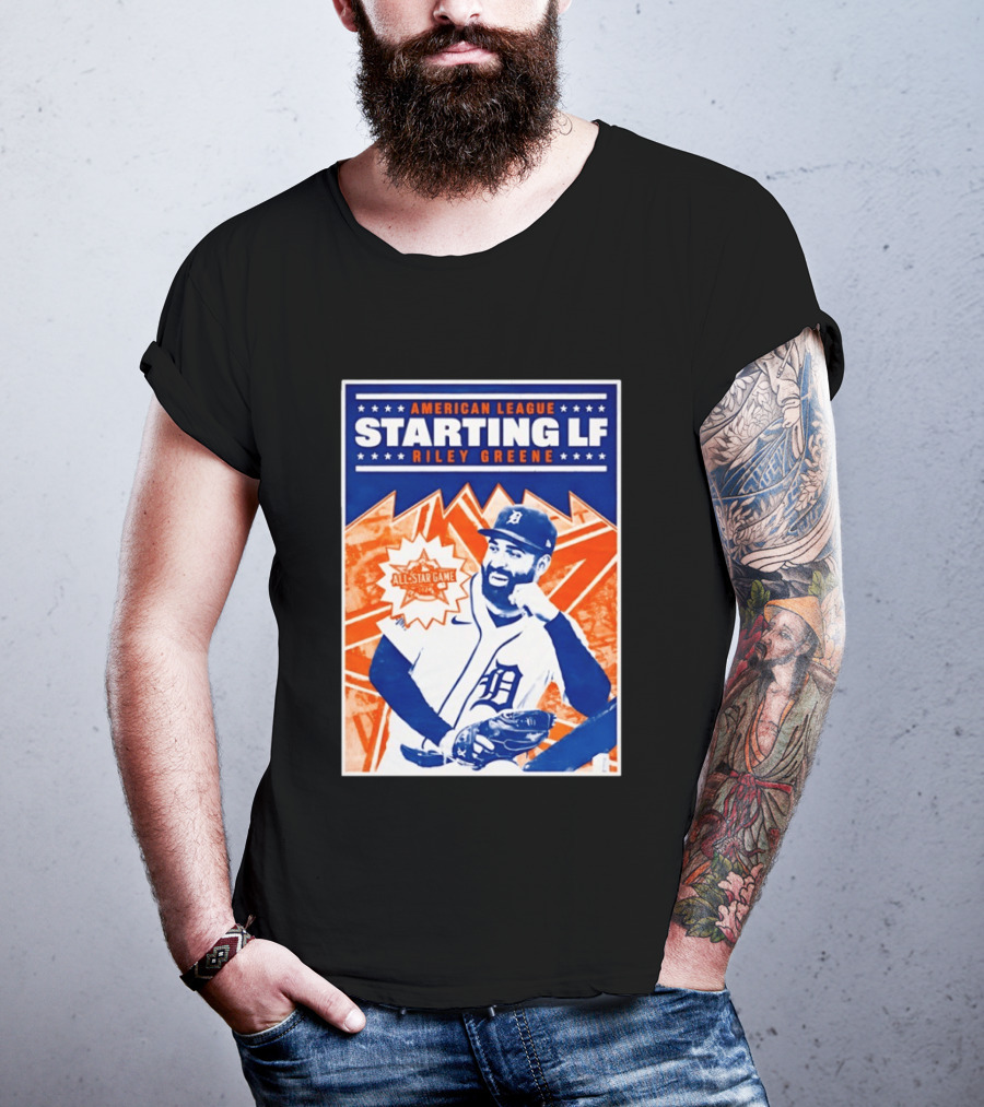 American League Starting LF Riley Greene 2024 All Star Game T-Shirt