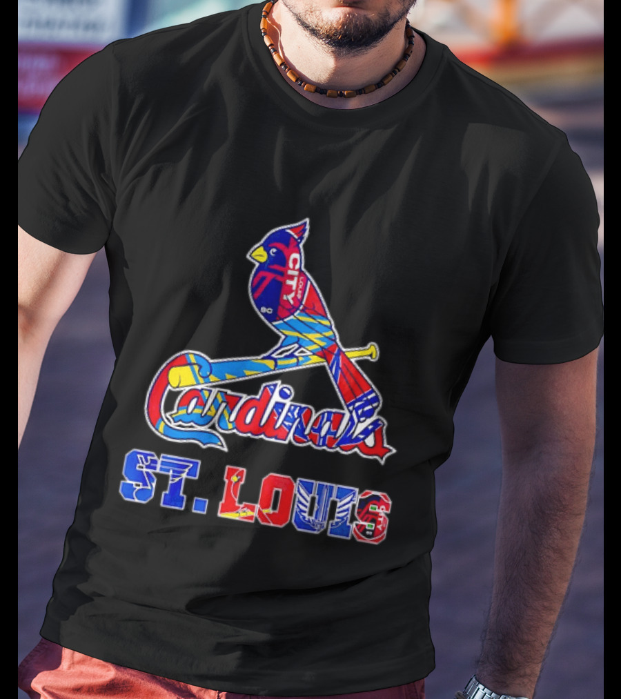 St Louis Cardinals City SC Soccer Baseball T-Shirt
