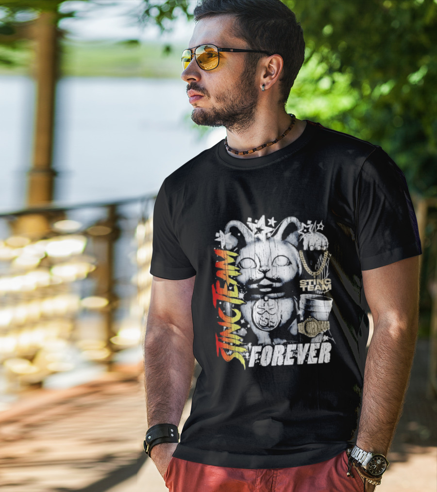 Stinc Team Forever Lucky Cat Bootleg Stinc Team Forever T-Shirt