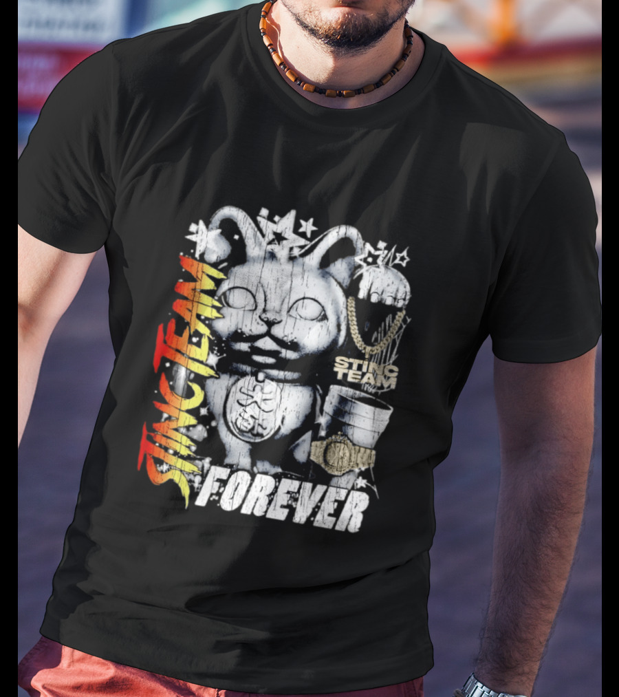 Stinc Team Forever Lucky Cat Bootleg Stinc Team Forever T-Shirt