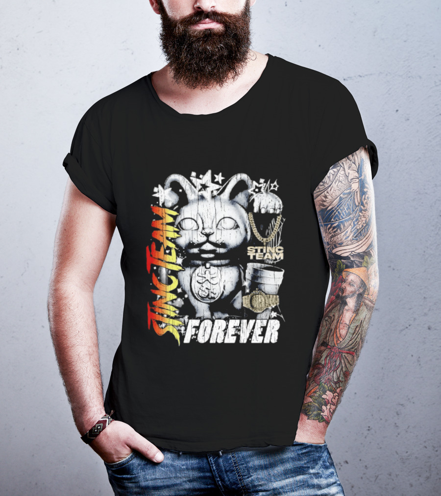 Stinc Team Forever Lucky Cat Bootleg Stinc Team Forever T-Shirt