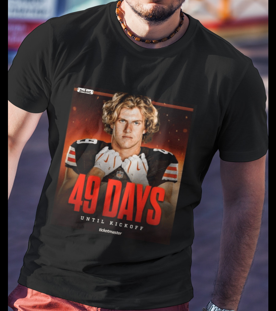 49 Days Until Kickoff NFL Countdown Ticketmaster Promotion T-Shirt