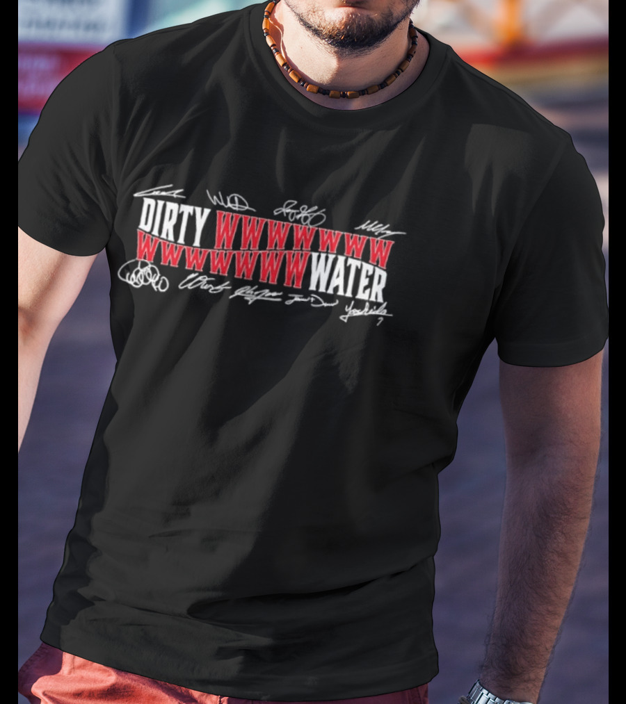 Boston Red Sox Dirty Water WWWWW Signature Roster MLB T-Shirt