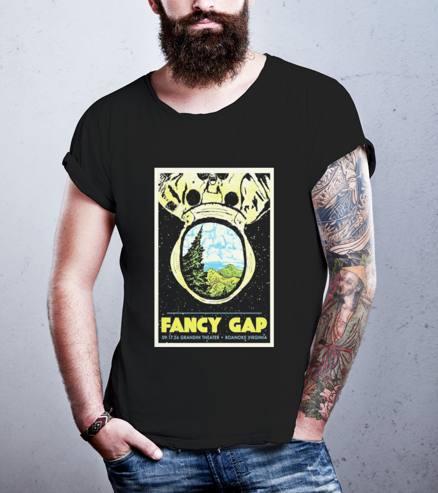 Fancy Gap 09.17.26 Grandin Theater Roanoke Virginia Astronaut Scenic Vista T-Shirt