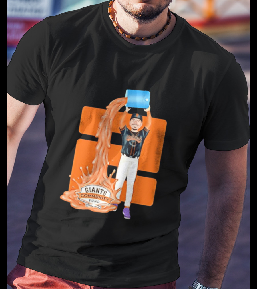 San Francisco Giants Community Fund Logan Webb Splash T-Shirt