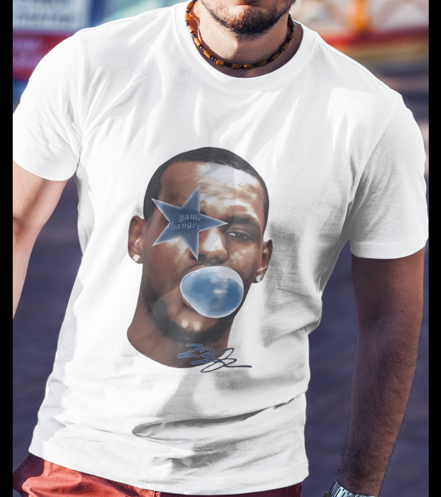 LeBron James Game Changer Star Blue Bubble 23 T-Shirt