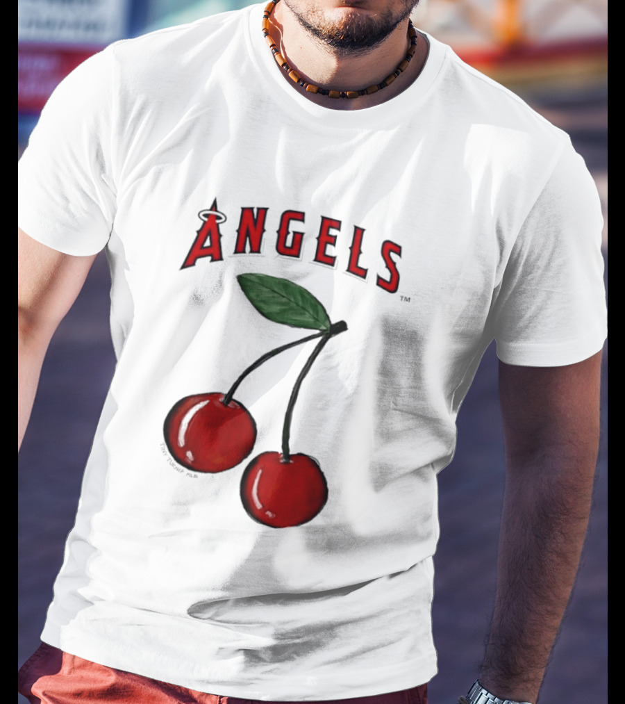 Los Angeles Angels Tiny Turnip MLB Cherries T-Shirt