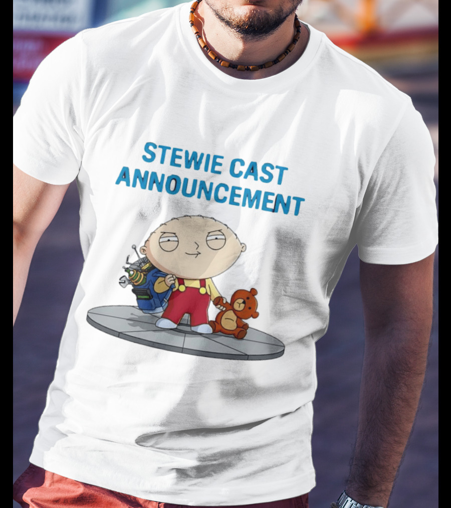 Stewie Griffin Family Guy Cast Announcement T-Shirt