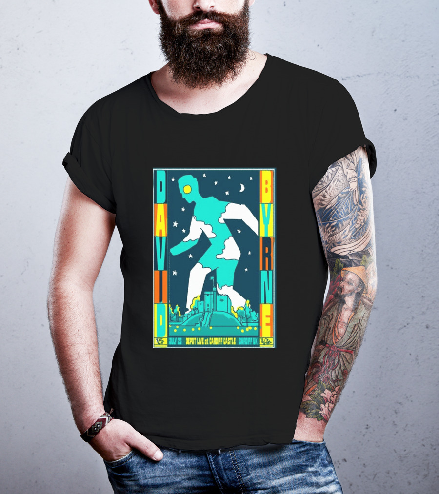 David Byrne Depot Live Cardiff Castle July 26 2026 Cardiff UK Show T-Shirt